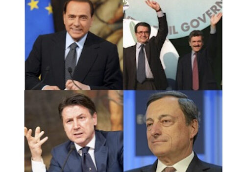 Da Berlusconi e Prodi a Conte e Draghi